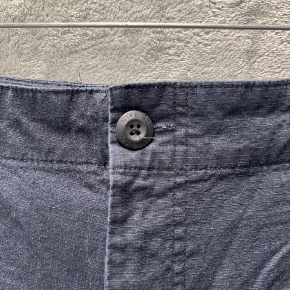 Nike SB Patchwork Ripstop Cargo Pants Camo Denim Navy Skateboarding Mens 30-32 - Picture 8 of 14